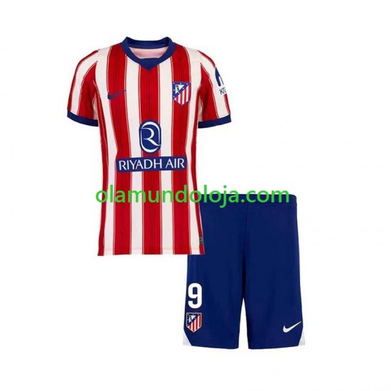 Camisola Atlético Madrid Alexander Sorloth 9 Criança Equipamento Primeiro 2026-2027 Manga Curta